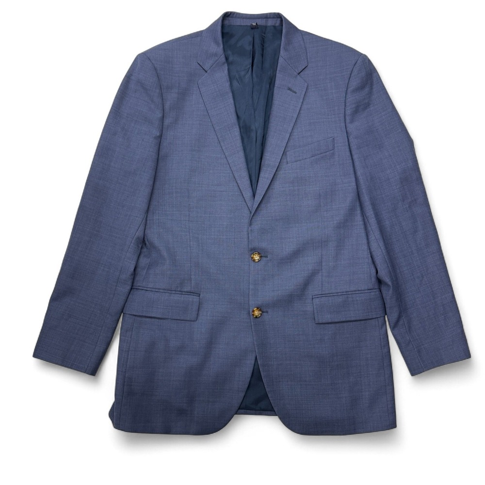 J Crew Thompson Blue Wool‎ Blazer Jacket Suit Separate Mens 42L